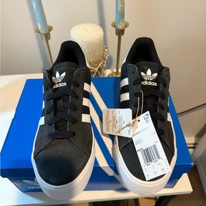 Adidas Campus Black and White Sneakers
